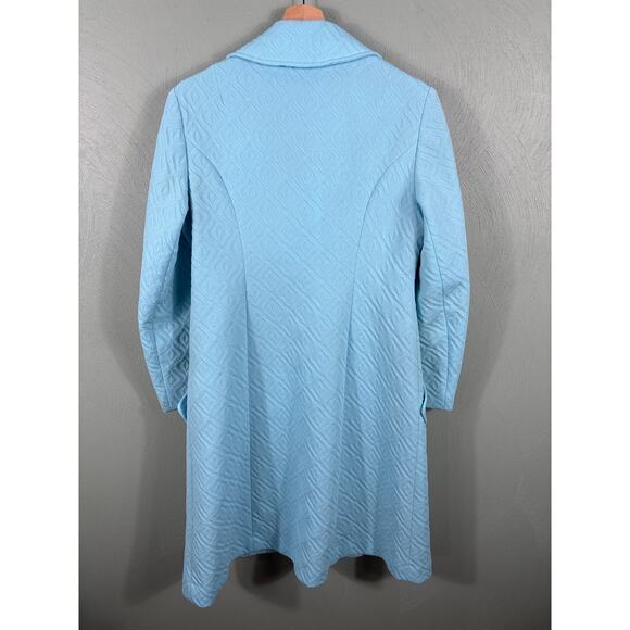 Julius Garfinckel & Co. Trench Coat Women Size XS  Geometric Double Breasted - Picture 11 of 12